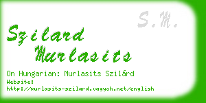 szilard murlasits business card