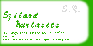 szilard murlasits business card